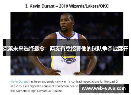 克莱未来选择悬念：两支有意招募他的球队争夺战展开