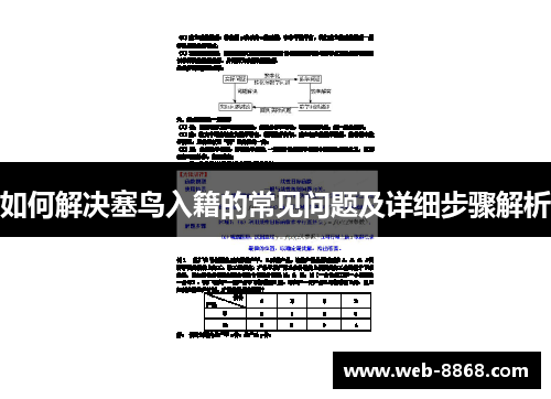 如何解决塞鸟入籍的常见问题及详细步骤解析